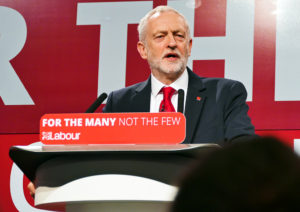 Labours leder Jeremy Corbyn under parlamentsvalget 2017. Copyright Sophie Brown